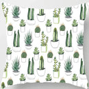 Axyaa Tropical Cactus Potted Pillowcase for Home and Office Decor