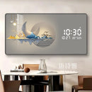 Axyaa Light Luxury Wall Clock Decorative Painting for Living Room and Dining Room