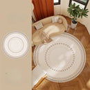 Luxurious Axyaa Italian Style Bedroom Decor Round Carpet, Soft Rug for Living Room and Lounge