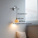 Axyaa White Ceramic LED Wall Sconce | Modern Nordic Style Stair Light Fixture