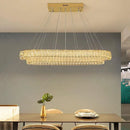 Axyaa Crystal Chandelier Stair Pendant Lamp Living Room Interior Lighting