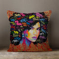 Axyaa Africa Beauty Expression Decorative Velvet Cushion Cover