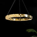 Axyaa Modern Luxury Crystal Pendant Chandelier for Bedroom, Dining, Living Room Lighting