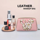 Axyaa Minnie Mouse Leather Makeup Bag: Stylish & Large Capacity Cosmetic Pouch