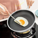 Axyaa 316 Stainless Steel Wok Pan for Induction Gas Stove Cooking