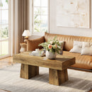 Axyaa Vintage Wooden Coffee Table - Modern Center Cocktail Furniture