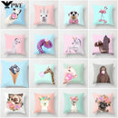 Axyaa Cartoon Animal Pillowcase 45x45cm Home Sofa Car Decor