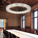 Axyaa Luxury Crystal Chandelier for Restaurant, Living Room, Hotel Lobby & Front Desk