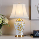 Chinese American Jingdezhen Ceramic Desk Lamp Bedside Living Room Club Hotel Villa TableView by Axyaa