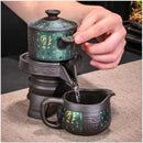 Axya™ 6-Person High-Grade Kung Fu Tea Set, Bone Teapot & Travel Tea Set