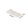 Axyaa Striped Ceramic Sushi Plate | Molecular Cuisine Restaurant Tableware