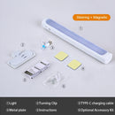 Axyaa Magnetic LED Table Lamp, Rechargeable & Dimmable Night Light