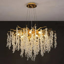 Axyaa Modern Luxury Crystal Chandelier Pendant Light for Home Decor
