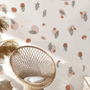 Axyaa Boho Watercolor Leaves Vinyl Wall Decal for Kids Girls Room