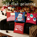 Axyaa Merry Christmas Pillowcases for Sofa Bedroom Car - Decorative Cushion Cover
