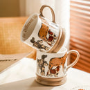 Axyaa Puppy Art 400ml Ceramic Mug