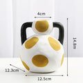 Axyaa Ceramic Handle Vase for Flowers, Modern Home Decor