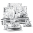 Axyaa Marble Porcelain Dinnerware Set - 30/60PCS Tableware Set