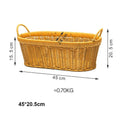 Axyaa Handwoven Bread Storage Basket: Breathable, Portable, 7 Styles - Ideal for Picnics & Weddings