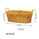 Axyaa Handwoven Bread Storage Basket: Breathable, Portable, 7 Styles - Ideal for Picnics & Weddings