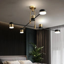 Axyaa Nordic Spider Jewel Chandelier Black Pendant Light LED