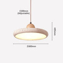 Axyaa Travertine Pendant Light Ceiling Chandelier - Natural Stone Suspension Lamp