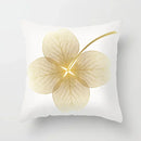 Axyaa Gold Leaf Polyester Cushion Cover - Decorative Sofa Pillow Cover