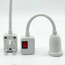 Axya Flex Wall Lamp Holder Plug Switch EU/US Light Socket Adapter.