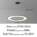 Axyaa Modern Ring Pendant Light for Living Room, Dining Room & Study
