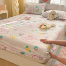 Axyaa Cartoon Fish Printed Cotton Fitted Bed Sheet - Single/Queen/King Sizes