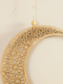 Ramadan Wooden Ornaments, Moon & Star Wall Decor with Tassel - Axyaa Eid Muslim Gift