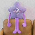 Axyaa Star Pattern Plush Long Leg Pillow for Bedroom Sofa Chai