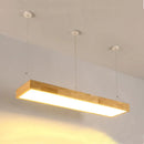 Axyaa Modern Wood Pendant Light for Dining Room, Office, and Living Room