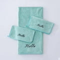Axyaa Coral Fleece Towel Bath Set - Solid Color Simple Combination - Hot Sale