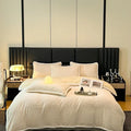 Axyaa High-End Jacquard Milk Fleece Winter 4-Piece Bed Set