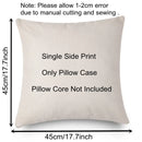 Axyaa Christmas Birds Pillowcase 45X45cm Linen Cushion Cover for Sofa