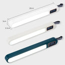Axyaa LED Desk Clock Lamp: Rotatable Night Light for Bedroom Reading