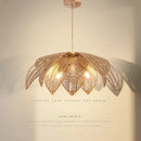 Axyaa Wabi Sabi Rattan Pendant Light - Bohemian Farmhouse 3-Light for Home Décor