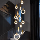 Axyaa Nordic Dining Room Pendant Light Chandelier for Indoor Living Room Lighting