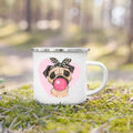 French Bulldog Print Enamel Mug by Axyaa - Dog Lover's Gift & Coffee Cup