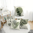 Axyaa Geometric Leaf Pattern Pillowcase: Minimalist Bohemian Decor, Soft and Stylish Sofa Cushion Cover
