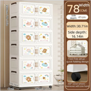 Axyaa Cartoon Foldable Storage Box, Heavy-Duty Rolling Organizer for Home Organization
