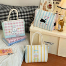Axyaa Kawaii Cat Insulated Lunch Box Bag for Women Girls, Portable Bento Pouch