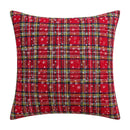 Axyaa Christmas Plaid Cushion Cover for Cheerful Home Decor