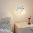Axyaa Panda Cloud LED Wall Lamp for Kids' Bedroom