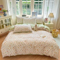 Axyaa Floral Printed Cotton Duvet Cover - Luxury Bedding with Zipper Closure