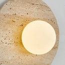 Axyaa LED Wall Lamps: Nordic Minimalism Bedroom & Living Room Light, Yellow Travertine