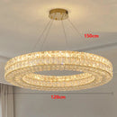 Axyaa Crystal Chandelier Pendant Light for Luxury Living Room and Bedroom