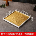 Axyaa Gold-Plated Sushi Plate for Kitchen & Dining Room Tableware