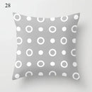 Axyaa Grey Family Pillowcase Square Cushion Cover for Home Office